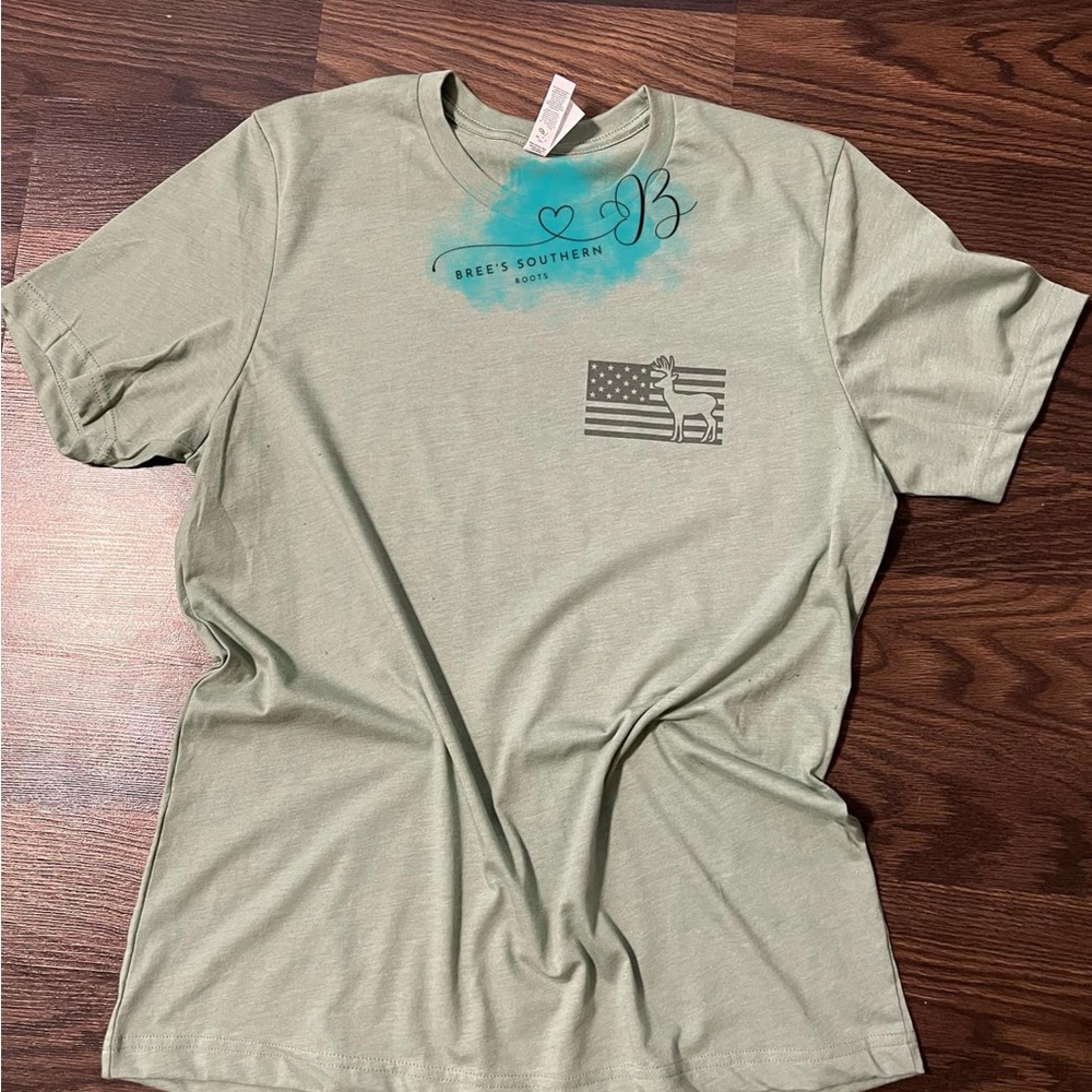 Buck American Flag Tee